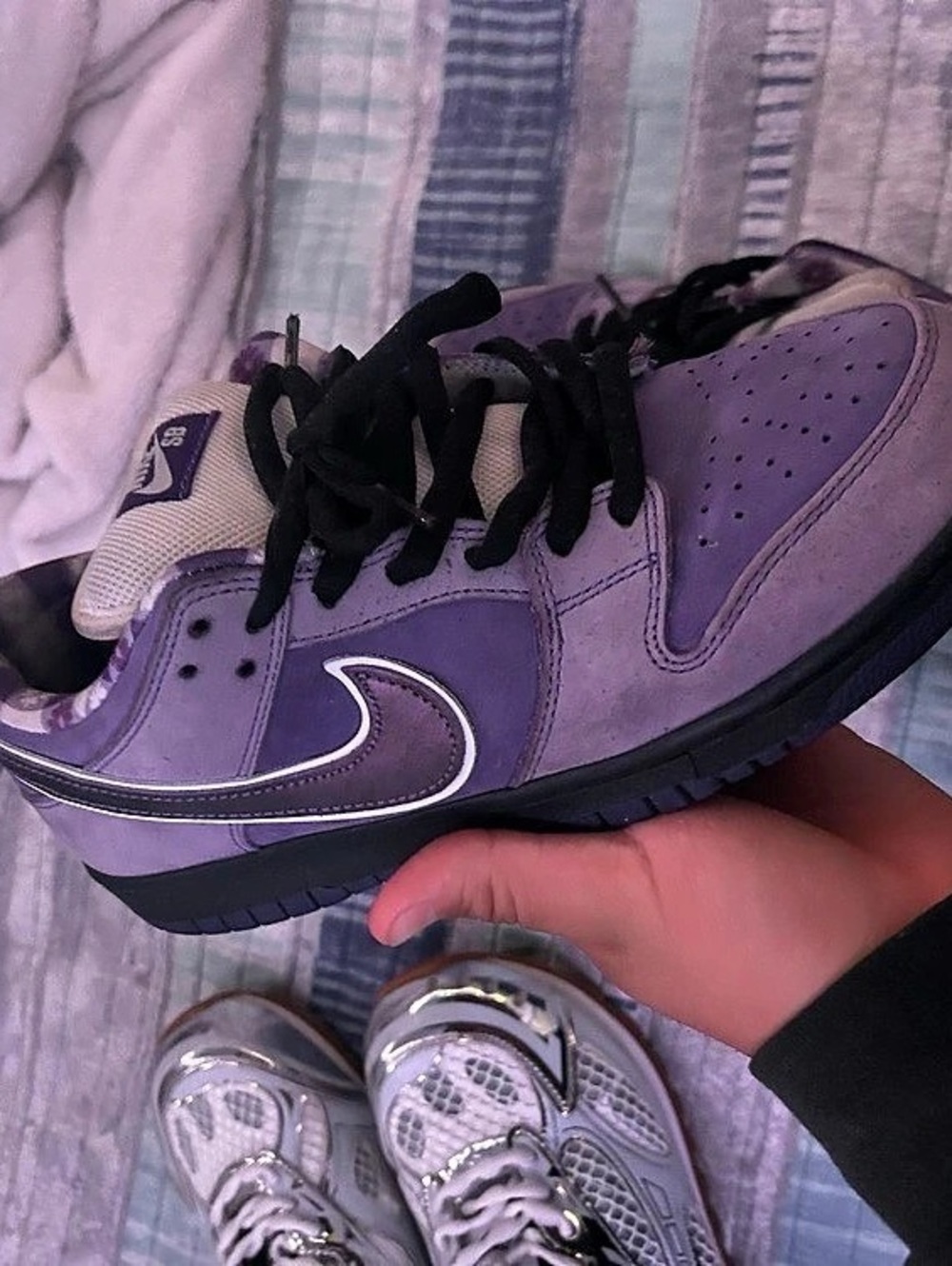 Nike Dunk Low Pro SB 'Purple Pigeon' Purple & Gray Sneakers